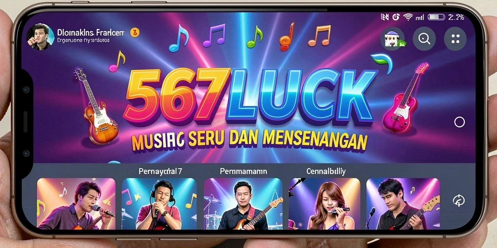 Screenshot utama 567LUCK menampilkan gameplay penuh warna dan interaktif.