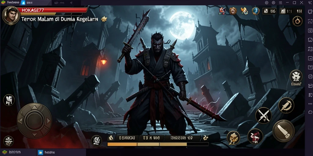 Screenshot HOKAGE77 menampilkan gameplay scare dan aksi yang mendebarkan.
