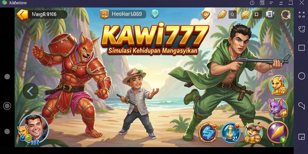 Tampilan gameplay yang menarik dan interaktif dari KAWI777.