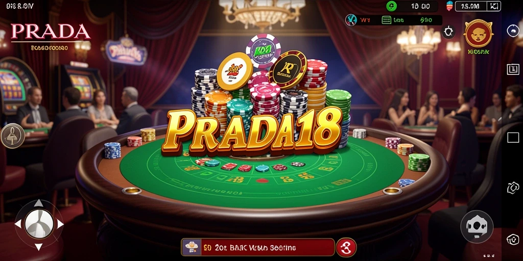 Screenshot utama PRADA188 menampilkan gameplay kasino yang menarik.