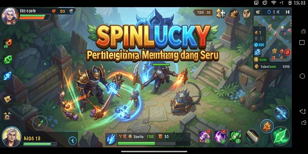 Tampilan gameplay seru dan penuh strategi di SPINLUCKY.